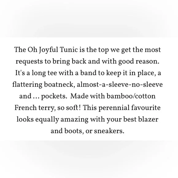 Smoking Lily "oh joyful tunic" graphic dashes print cobalt blue Size Small - Picture 12 of 12